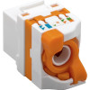 Techly 028573 Keystone Module RJ45 UTP Cat6, Self-Clamping, for PoE