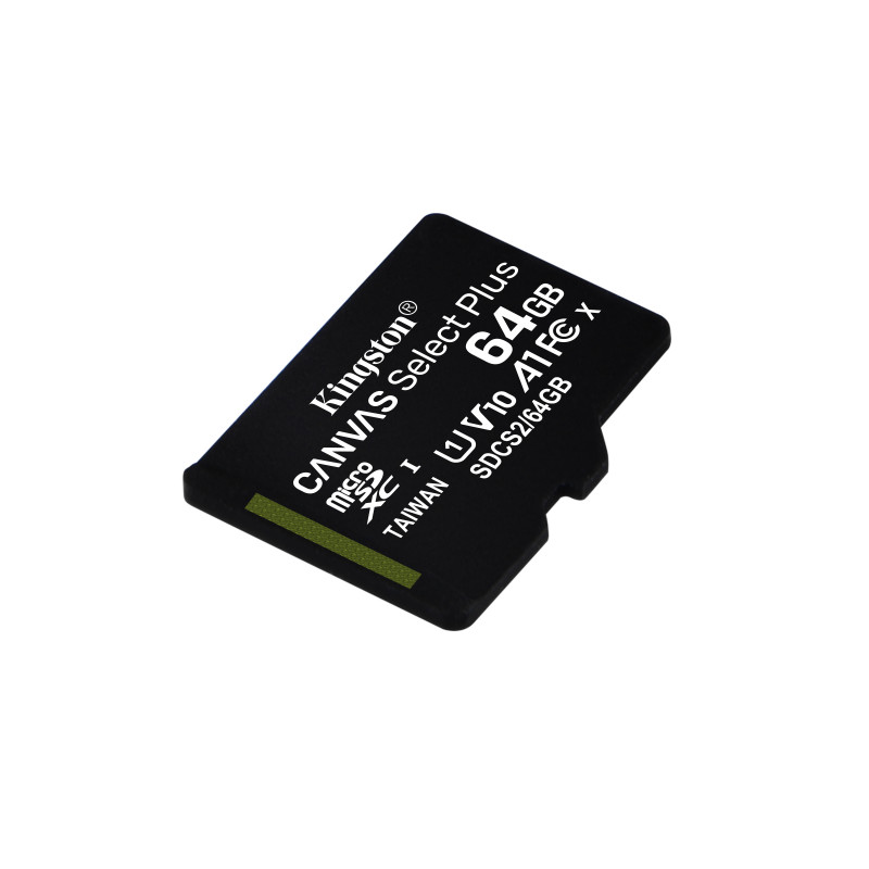 Kingston microSDXC Memory Card 64 GB, UHS-I (SDCS2/64GBSP)