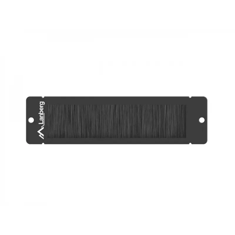 Lanberg Brush Panel for 10 inch Rack Cabinet, Black (AK-1104-B)