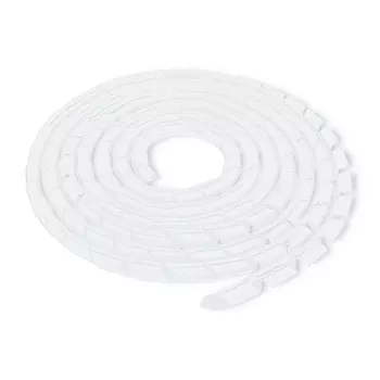 Qoltec cable organizer 6mm 10.0m white
