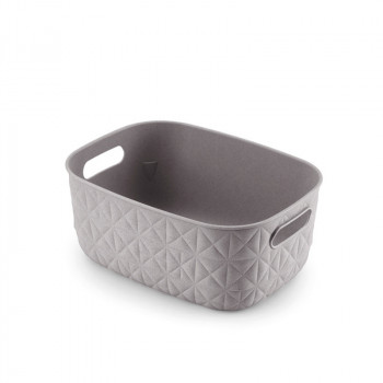 Curver Softex S Basket 4 L, 26.4x19.4x11.1 cm, Grey-Brown