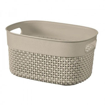 Curver Filo XS Basket 3.5 L, 23.5x17.5x12 cm, Beige