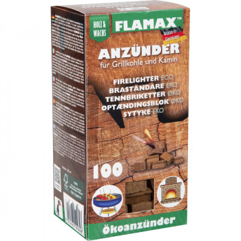 Flamax Ecological Ignition Cubes, 100 pcs