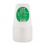 Gogreen Go Green Eco-Friendly Cups 350 ml, 10 pcs, White