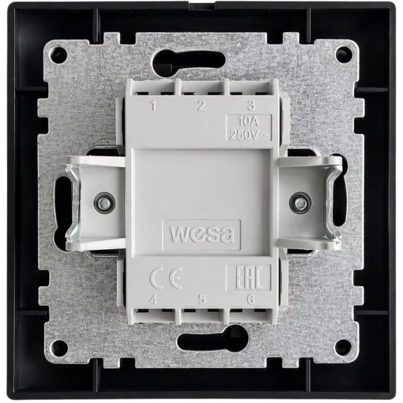 VCX WESA LC 05C Double Two-Way Switch, Black