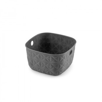 Curver Softex XS Basket 3 L, 19.4x19.4x11.1 cm, Dark Grey