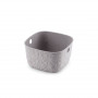 Curver Softex XS Basket 3 L, 19.4x19.4x11.1 cm, Grey-Brown