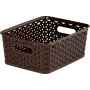 Curver My Style S Basket 4 L, 25.5x19.6x10.3 cm, Dark Brown