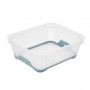 Keeeper Jonas Mini Basket A6 with Anti-Slip, 20x16x7 cm, Transparent/Blue