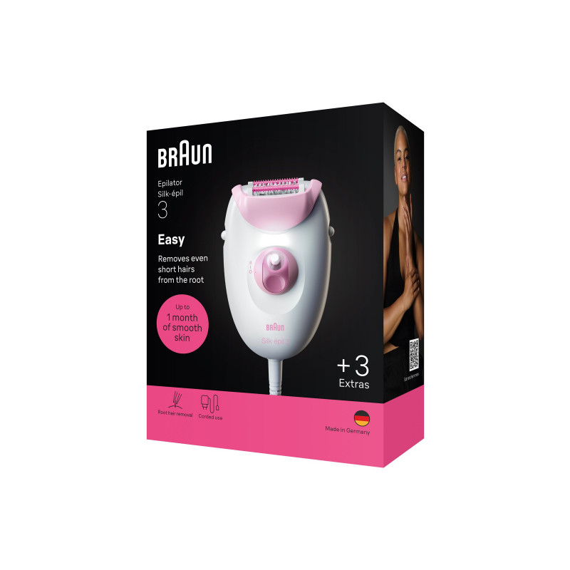 Braun Silk 3 SE3-033 Epilator with Accessories