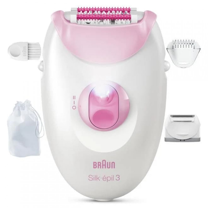 Braun Silk 3 SE3-033 Epilator with Accessories
