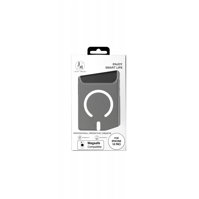Just Must MagSafe Crystal I Case for iPhone 18 Pro, Clear