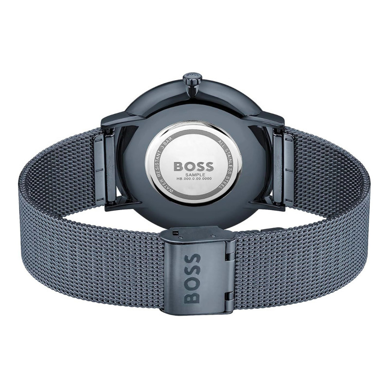 BOSS 1513827 Men's Analog Quartz Watch, 37 mm, Blue Stainless Steel