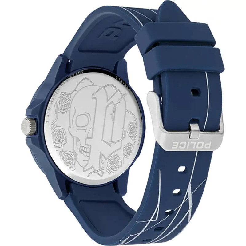 Police PEWUM2119561 Men's Analog Quartz Watch, 40 mm, Blue