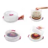 metaltex Cake Carrier, Height-Adjustable, 300 mm, White/Transparent