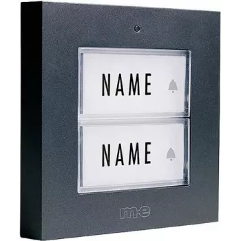 m-e modern-electronics 41273 wireless doorbell transmitter with nameplate