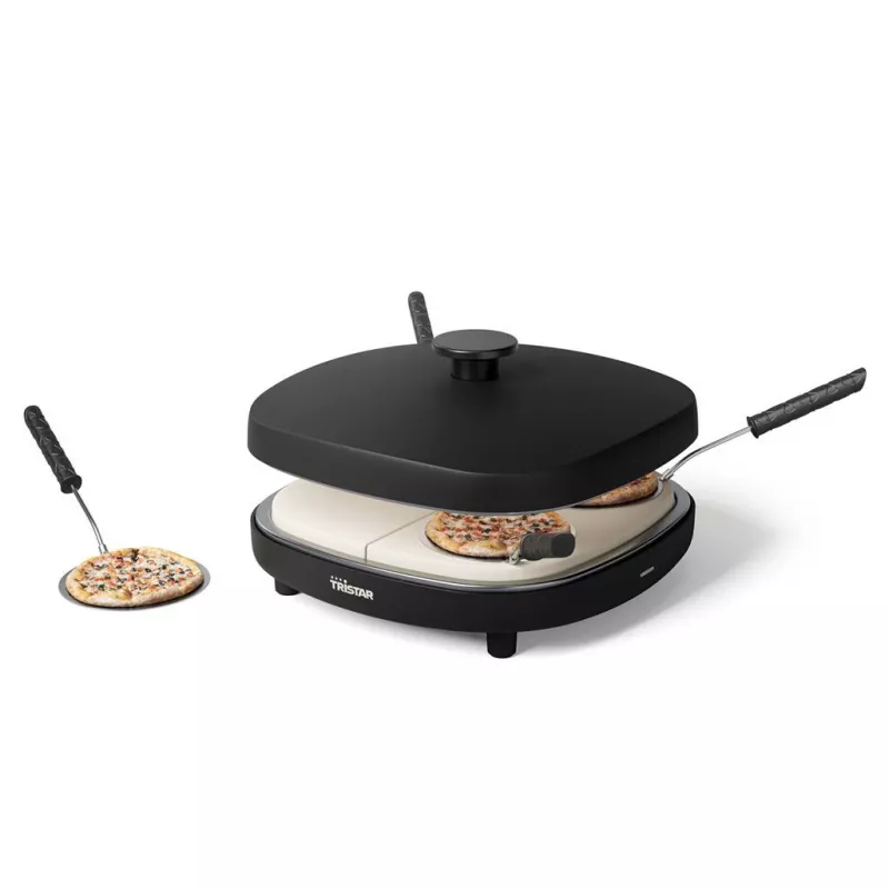 Tristar PZ-9174 Pizza Maker Cool-Touch Case, Non-Stick Coating, Indicator Light