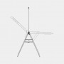Brabantia HangOn Drying Rack with Hanger Bar, 25 m, Metallic Grey