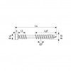 SPAX Decking screws T25 A2 5x80 100 pcs.