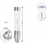 Delock 5G 3700 - 4200 MHz Antenna SMA Plug 3 dBi omnidirectional rigid outdoor white 10 cm