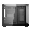 Darkflash TH285M Micro-ATX Computer Case with Tempered Glass, Black