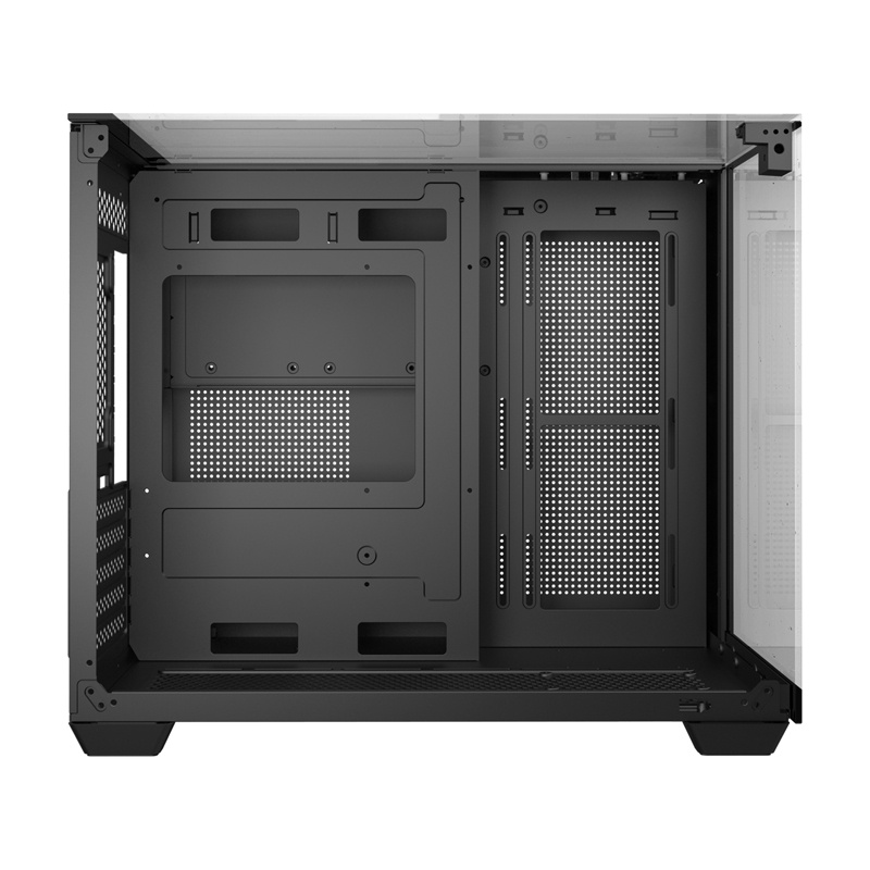 Darkflash TH285M Micro-ATX Computer Case with Tempered Glass, Black