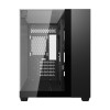 Darkflash TH285M Micro-ATX Computer Case with Tempered Glass, Black