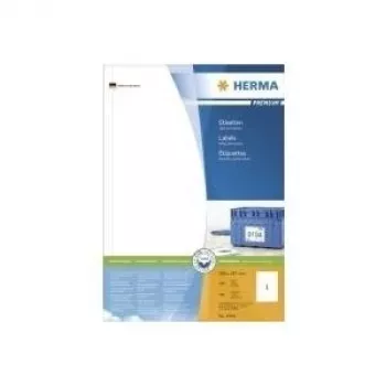 HERMA Premium - Permanent self-adhesive, matte laminated paper labels - white - 297 x 200 mm - 100 label(s) (100 sheets x 1)