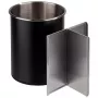 APS Rotating Cutlery Holder, Black, Stainless Steel, Matt Interior