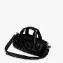 Weekender bag LOQI Metallic – Black Puffy (medium)