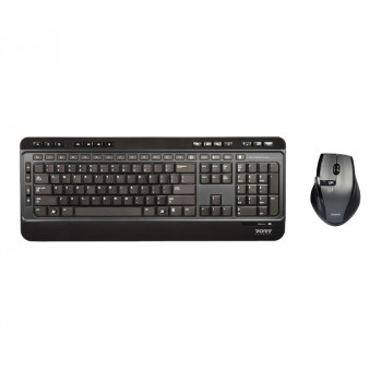 Port Silent Wireless Keyboard and Mouse Combo, US Layout (900901-US)