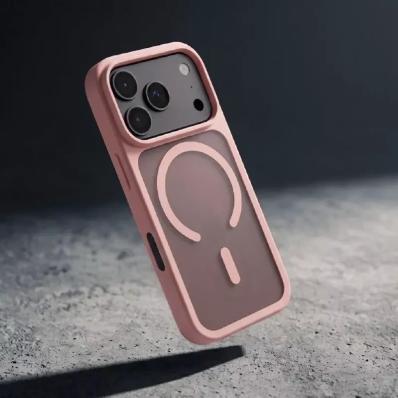 Crong Matte Magnetic MagSafe Case for iPhone 18 Pro Max / 17 Pro Max, Pink