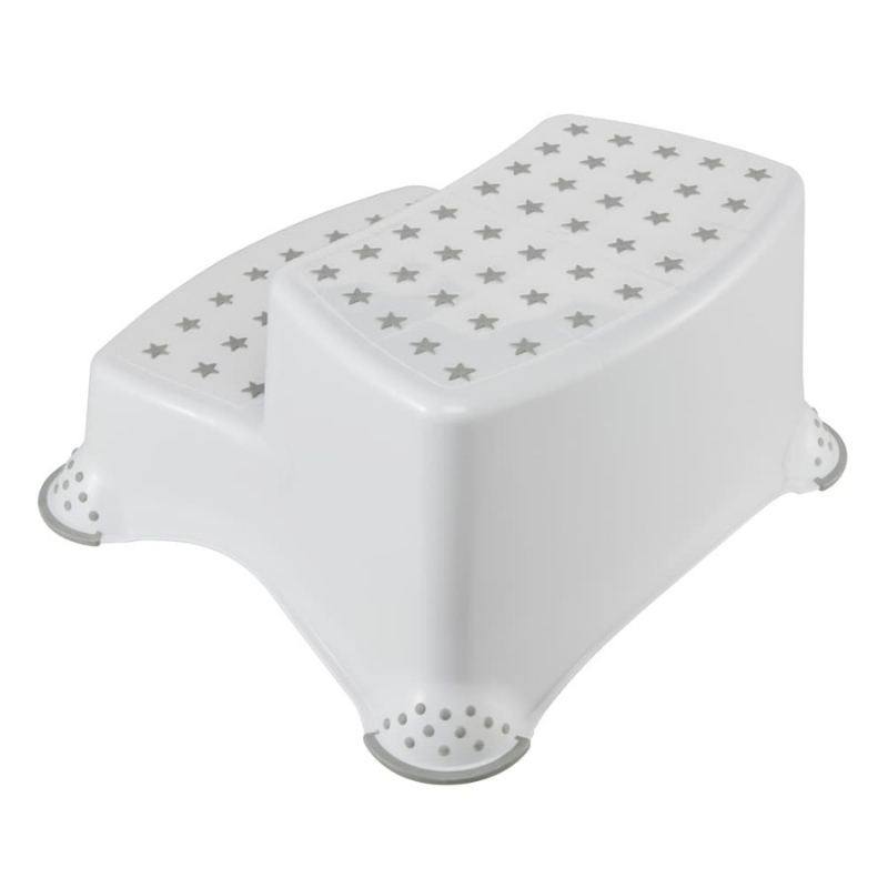 keeeper kids Step Stool igor stars, two-step, white with print, load capacity: 120 kg, with anti-slip feet