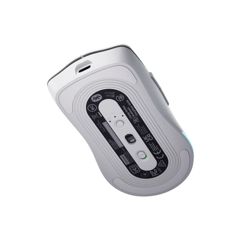 Lenovo Legion M220 RGB Wireless Gaming Mouse, 2.4 GHz / Bluetooth / Wired, Glacier White (GY51V60437)