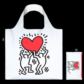 LOQI Keith Haring Bag – Dancing Heart (reflective)