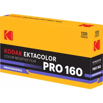 Kodak Ektacolor Pro 160 120 Camera Film, 5-Pack