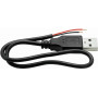 Omnitronic USB-A to 2x Open Cable Ends Cable, 30 cm (30222100)