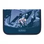 herlitz Tech Mech pencil case, 31-piece made of polyester, dimensions: (W)205 x (D)140 x (H)38 mm, 2 flaps