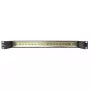 Getfort 19 inch 1U DIN Mounting Rail for Rack Cabinets, Steel - Black (GF-DIN)