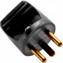 Microconnect Power Plug (round), Black