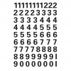 HERMA 4159 Self-Adhesive Numbers 0-9, 10 mm, Weatherproof Film, Black, 1 Sheet