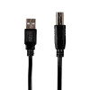 Gizzu USB 2.0 Printer Cable USB-A to USB-B, 1.5 m, Black (GCPU2AB15)