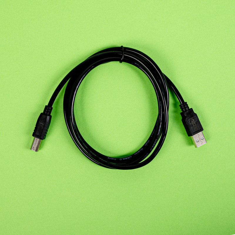 Gizzu USB 2.0 Printer Cable USB-A to USB-B, 1.5 m, Black (GCPU2AB15)
