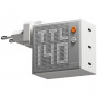 SHARGE Pixel 140 GaN Charger, 140W, 3x USB-C, Dot Matrix Display - white