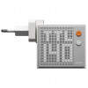 SHARGE Pixel 140 GaN Charger, 140W, 3x USB-C, Dot Matrix Display - white
