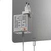 SHARGE Pixel 140 GaN Charger, 140W, 3x USB-C, Dot Matrix Display - white
