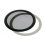 DEMCiflex Dust Filter 120mm, round - black/black