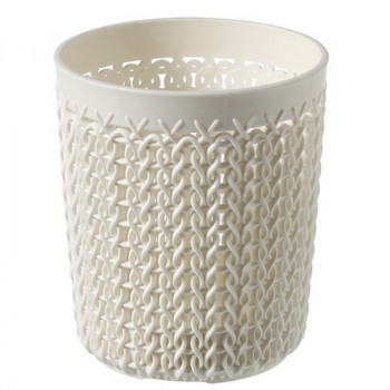 Curver Knit S Round Basket Ø10x11 cm, White