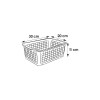 Keeeper Mini basket 30x20x11cm Fred transparent grey
