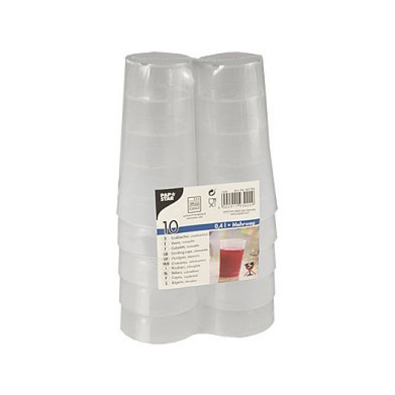PAPSTAR Reusable Drinking Cup 7.5 cm 0.4 l transparent